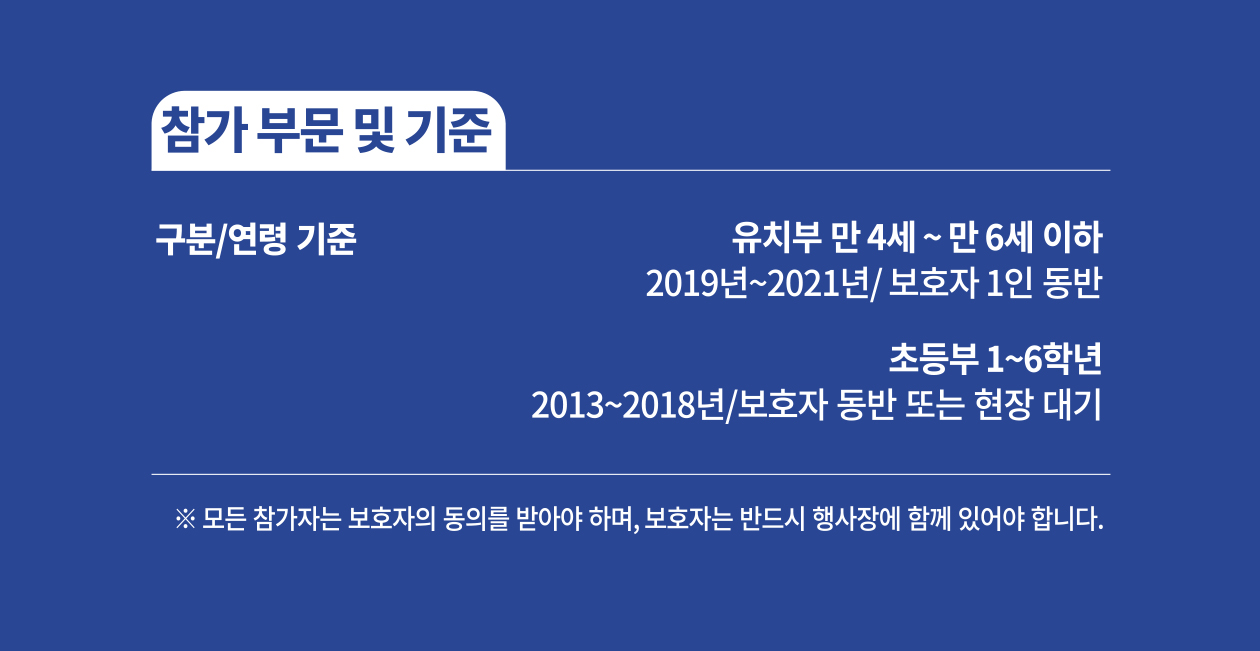 참가부문 및 기준